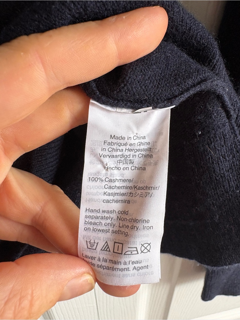 J.Crew Cashmere Dark Navy Blue Turtleneck Sweater XS Academia Career Teacher - Picture 9 of 12